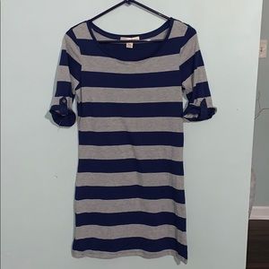 Derek Heart Blue & Gray Dress